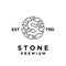 Stone initial S logo icon design illustration