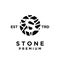 Stone initial S logo icon design illustration