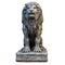 Stone isolated on white lion sculpture 3d illustration rendering