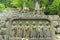 Stone Jizo Bodhisattva statues in Kamakura, Japan