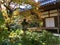 Stone kasuga lantern in Kyoto garden