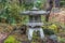 Stone lantern at Hiyo Moss Garden, Ishikawa Prefecture, Japan