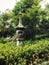 Stone lantern statues at Lingyin Temple Forest Park, Hangzhou, Zhejiang Province, China, Asia