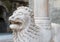 Stone lion in Bergamo Alta