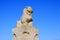 Stone lion sculptures in seventeen holes bridge railing