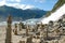 Stone markers near Mendenhall Glacier, Alaska