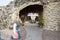Stone Mary sanctuary in Veneto, details, north Italy