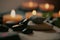 stone massage relaxed aroma spa aromatherapy burning candles Generative AI