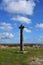 Stone Memorial Cross on Danby High Moor in England