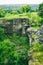 Stone Mine Chalk-cliff hill in Madura, Java Indonesia