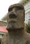 Stone moai statue from Easter island in Vina del Mar