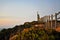 The stone monument and the fence at dusk - Cape Roca