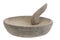 Stone mortar and pestle