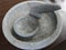 Stone Mortar and pestle, traditional kitchen utensil
