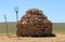 Stone mound in steppe of Inner Mongolia, China