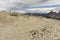 Stone mounds on top of Sass Pordoi. Dolomites. Italy.