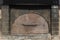 Stone oven for baking bread or pizza. Front view