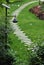 Stone path in garden