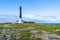 Stone path leading to the SÃµrve Lighthouse in Estonia