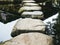 Stone Path on water surface outdoor Garden decoration