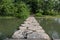 Stone paths in the garden