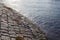 Stone pavement leading to the seashore