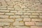 Stone pavement texture roadway, background