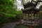 Stone pavilion in the chinese garden. Hangzhou, China.