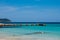 Stone pier and Mediterranean Sea on Majorca