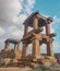 Stone pillars alignment at Badami caves and temples