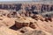 Stone pillars in the canyon Charym.