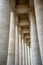 Stone pillars surrounding the Vatican building