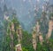 Stone pillars of Tianzi mountains in Zhangjiajie