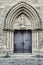 Stone portal of medieval church