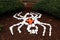 Stone replica of Grandmother Spider at Cherokee, NC visitor`s center