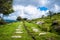 Stone Roadway across Bodmin Moor in the UK