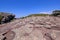 Stone rock formation on top of Morro Do Pai Inacio mountain, Chapada Diamantina National Park, Lencois, Bahia, Brazil