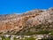 Stone and rock hills and cliffs of Crete, Greece