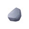 Stone rock icon, cobblestone and debris of the mountain, one granite stone block, vector grey boulder for gui game asset