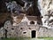 Stone ruins of a monastery in fara San Martino Abruzzo italy