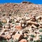 Stone ruins in Petra town in winter