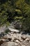 Stone scree and branches. Background photo, close-up. Goynuk Canyon