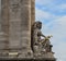 Stone sculpture on ancient Pont Alexandre III