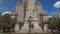 Stone sculpture of Miguel de Cervantes timelapse hyperlapse and bronze sculptures of Don Quixote and Sancho Panza