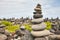 Stone stack on a beach, balance concept