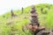 Stone stacks on Padar Island