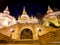 The stone staircase of Fisherman`s Bastion, one of the most notable landmark of Budapest, Hungary