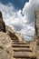 Stone staircase on Harney Peak Fire Lookout Tower in the Custer State Park in the Black Hills