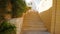 Stone staircase in the territory of hotel in Egypt