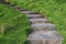 Stone stairs in the countryside